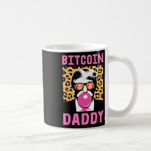 Cute Trump Bitcoin Daddy Crypto Finance Money Crew Coffee Mug