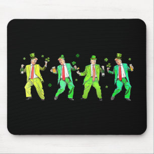 Cute Trump Dance St. Patricks Day Funny Trump Patr Mouse Mat