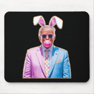 Cute Trump Easter Republican Jesus Bunny Egg Ears Mouse Mat