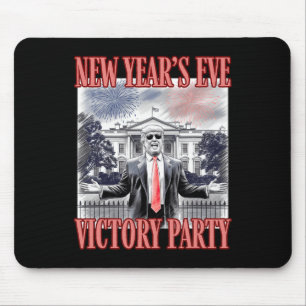 Cute Trump New Year's Eve Victory Party Fireworks Mouse Mat