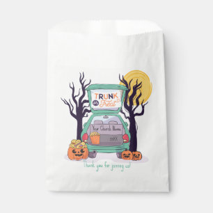 Cute Trunk or Treat Custom Halloween Favour Bags