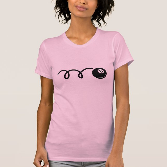 Cute tshirt for women | I'd rather be playing pool (Front)