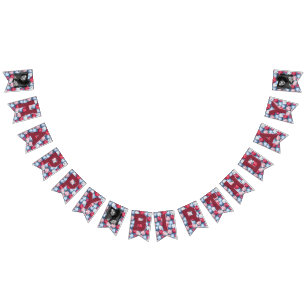 Cute Tulip Themed Adult Birthday Bunting