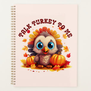 Cute Turkey and Autumn Foliage Planner