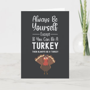 Cute Turkey Cards Funny Humor Autumn Fall