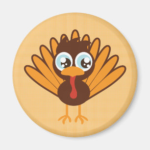 Cute Turkey Magnet