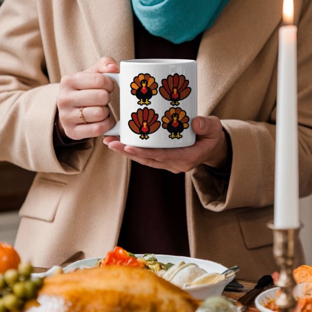 Cute Turkey Thanksgiving Coffee Mug (Creator Uploaded)