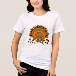 Cute Turkey Tri-Blend Shirt