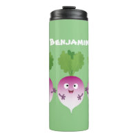 Cute turnip vegetable trio singing cartoon