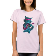 Cute Turquoise Cat T-Shirt