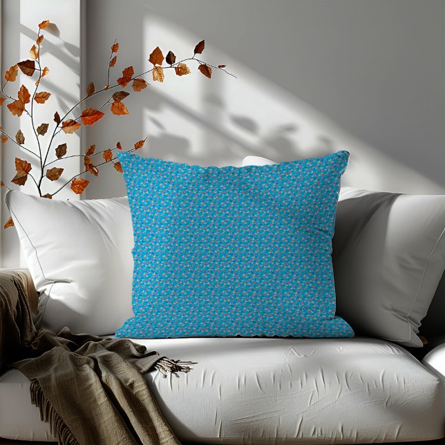 Cute turquoise Minimalist butterfly accent blue Cushion (Creator Uploaded)
