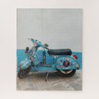 Cute Turquoise Vespa Photography