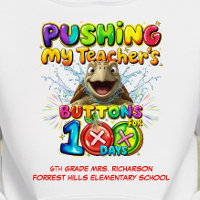 Cute Turtle 100 Days Pushing Teacher's Buttons