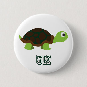 Cute Turtle 5K 6 Cm Round Badge