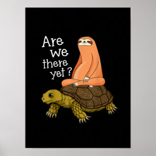 Cute Turtle And Sloth Back to School gift From Mum Poster