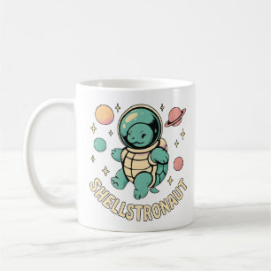 Cute Turtle Astronaut Space Art Coffee Mug