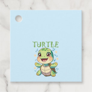 Cute Turtle Baby Favour Tags