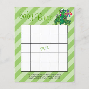 Cute Turtle Baby Shower Game - Bingo Flyer