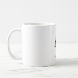 Cute Turtle Baseball Batter Vintage Vector Art_1 Coffee Mug