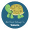 Cute Turtle Bookplate Custom Name