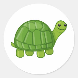 Cute Turtle Classic Round Sticker