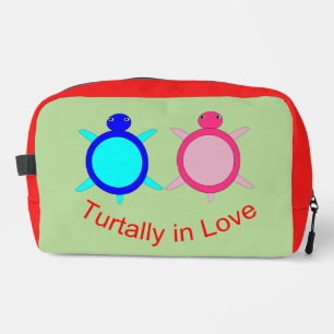 Cute Turtle Couple Dopp Kit
