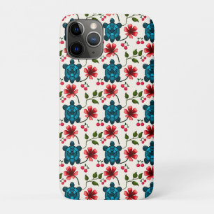 Cute Turtle Floral pattern iPhone 11 Pro Case