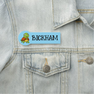 Cute Turtle Funny back to school Name Tag