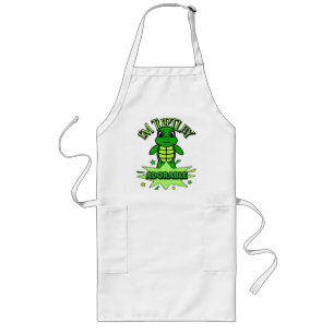 Cute Turtle Funny Quote Turtley Adorable Long Apron