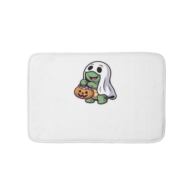 Cute Turtle Ghost Costume � Adorable Halloween Tri Bath Mat (Front)