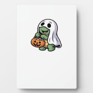 Cute Turtle Ghost Costume � Adorable Halloween Tri Plaque