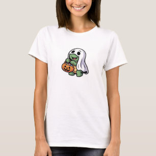 Cute Turtle Ghost Costume � Adorable Halloween Tri T-Shirt