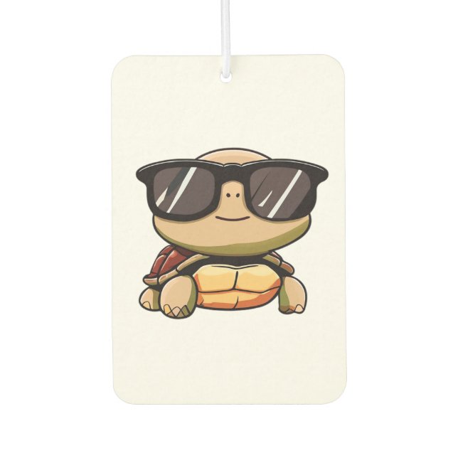 Cute Turtle Halloween 2023 sunglasses Costume Over Car Air Freshener (Front)