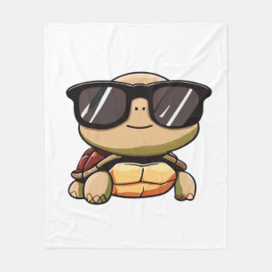 Cute Turtle Halloween 2023 sunglasses Costume Over Fleece Blanket