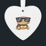 Cute Turtle Halloween 2023 sunglasses Costume Over Ornament<br><div class="desc">Cute Turtle Halloween 2023 sunglasses Costume Oversized T-Shirt</div>