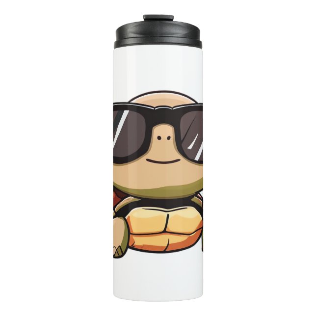 Cute Turtle Halloween 2023 sunglasses Costume Over Thermal Tumbler (Front)