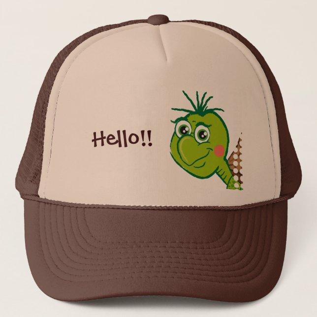 Cute Turtle - hello hat (Front)