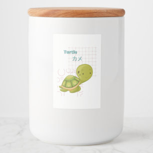 Cute Turtle-Kawaii collection Food Label