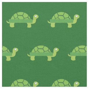 Cute Turtle Kid Baby Nursery Green Tortoise Fabric
