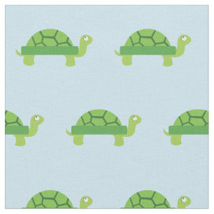 Cute Turtle Kid Baby Nursery Light Blue Tortoise Fabric
