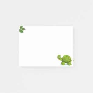 Cute Turtle & Laurel Leaves Post-it Notes