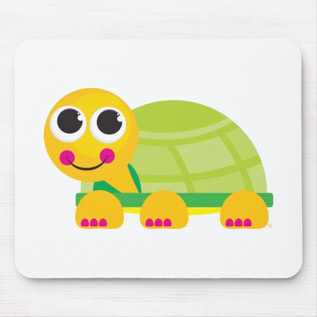 Cute Turtle Mouse Pad (Front)