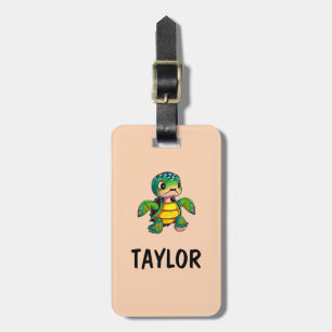 Cute Turtle Personalised Colourful Bag Backpack Luggage Tag