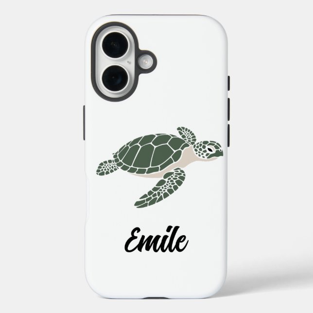 cute turtle phone case (Back)