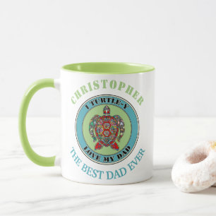 Cute turtle ‘play on words’ personalised mug
