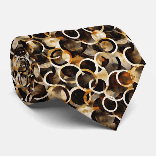 Cute turtle shell pattern  tie (Rolled)