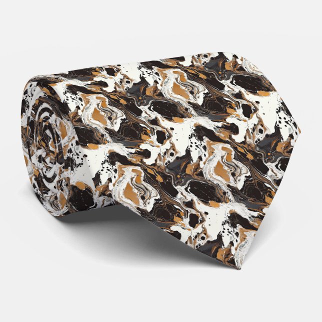 Cute turtle shell pattern  tie (Rolled)