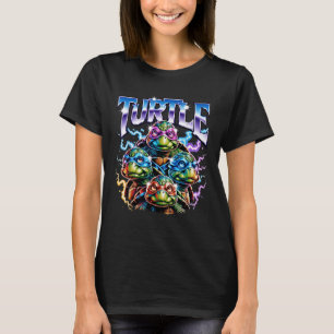 Cute Turtle Squad Electric Lightning Halloween T-Shirt