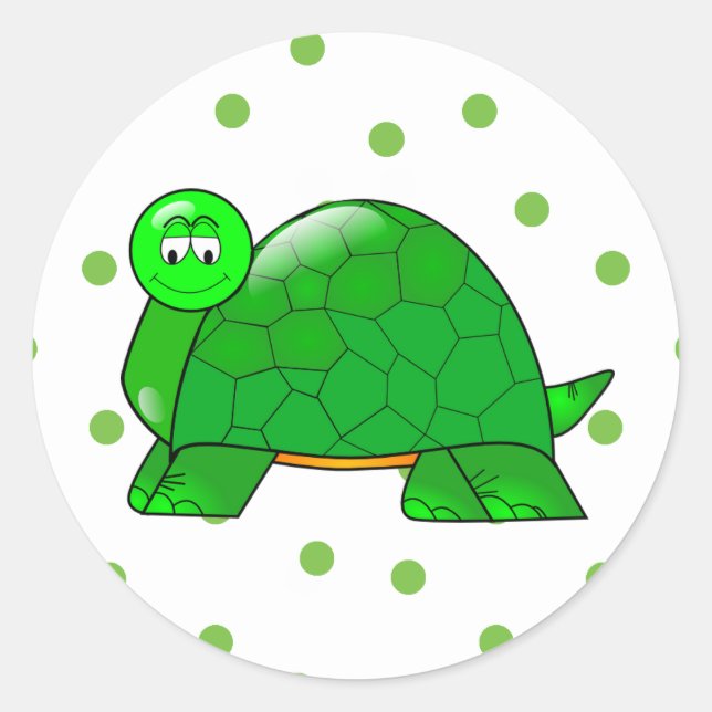 Cute Turtle Sticker (Front)