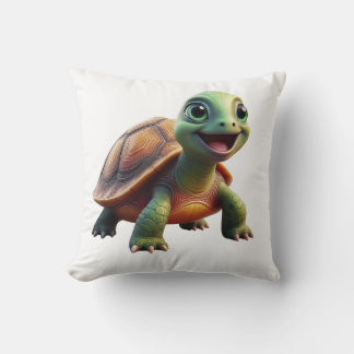 Cute Turtle Throw Pillow